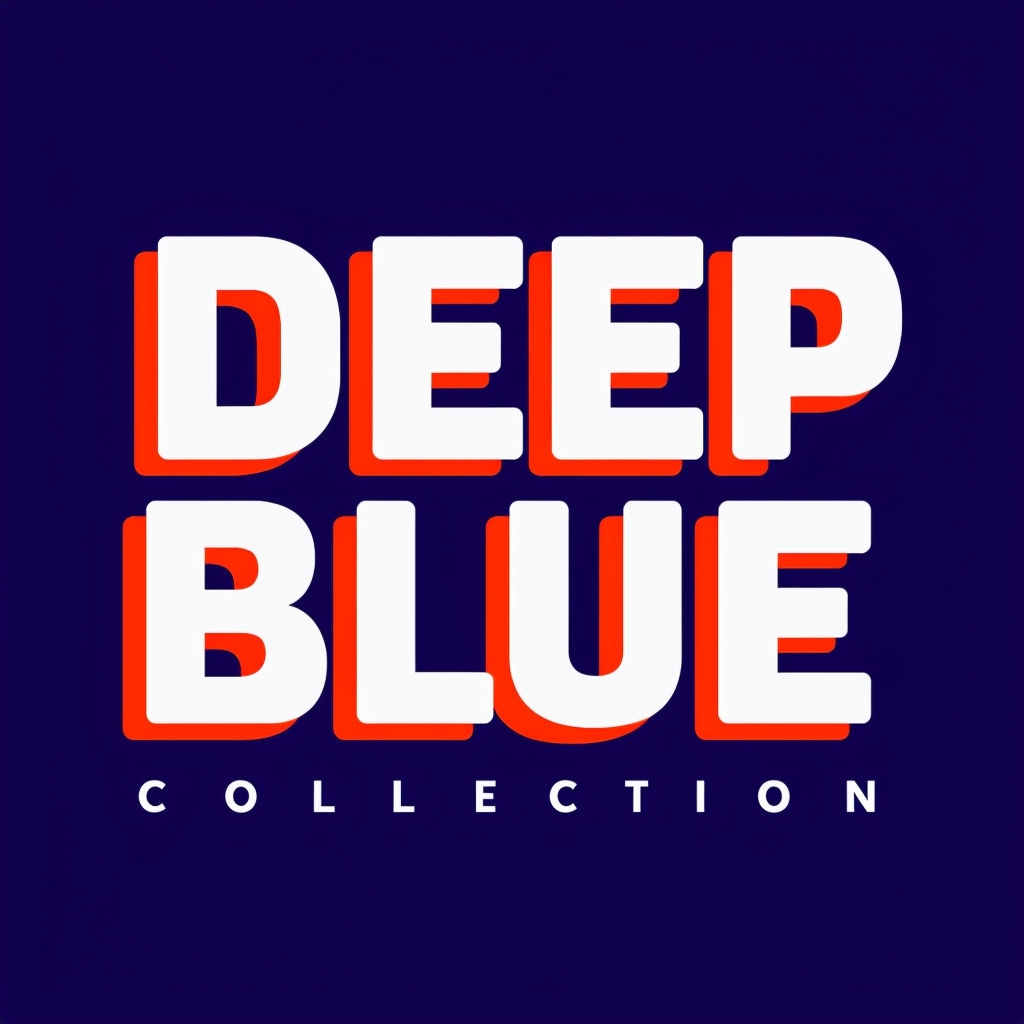 Deep Blue Collection Bold Minimalist Logo Design