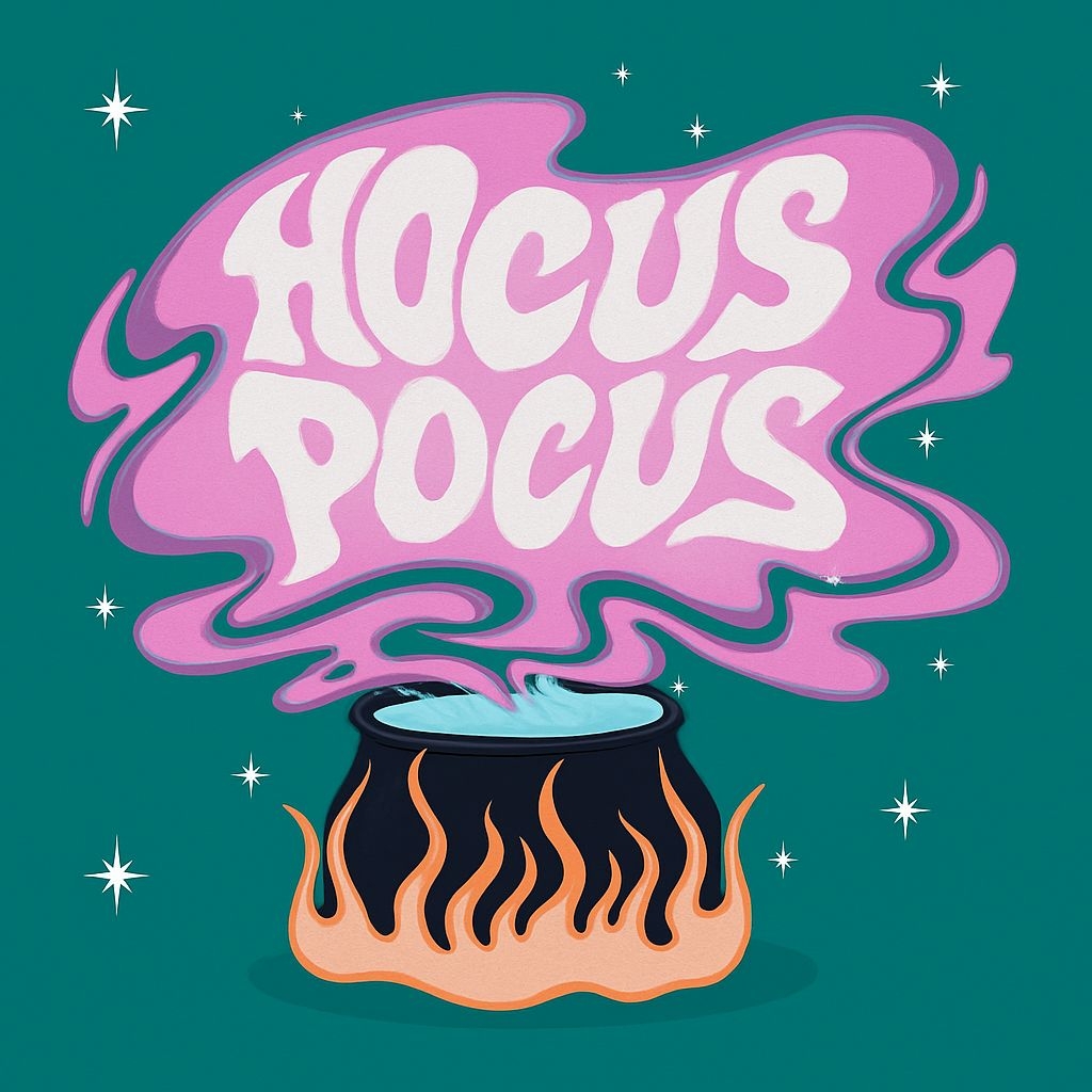 Whimsical Hocus Pocus Cauldron Halloween T-Shirt