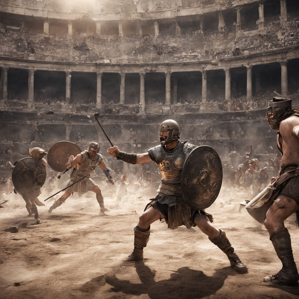 fighting in Rome with gladiators" - Playground