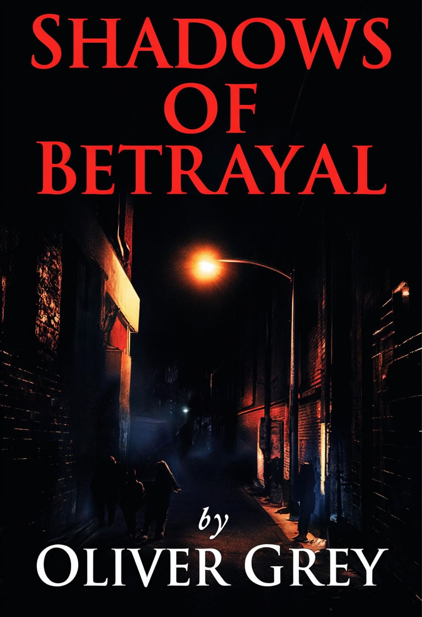 Shadows of Betrayal Suspenseful eBook Cover Design