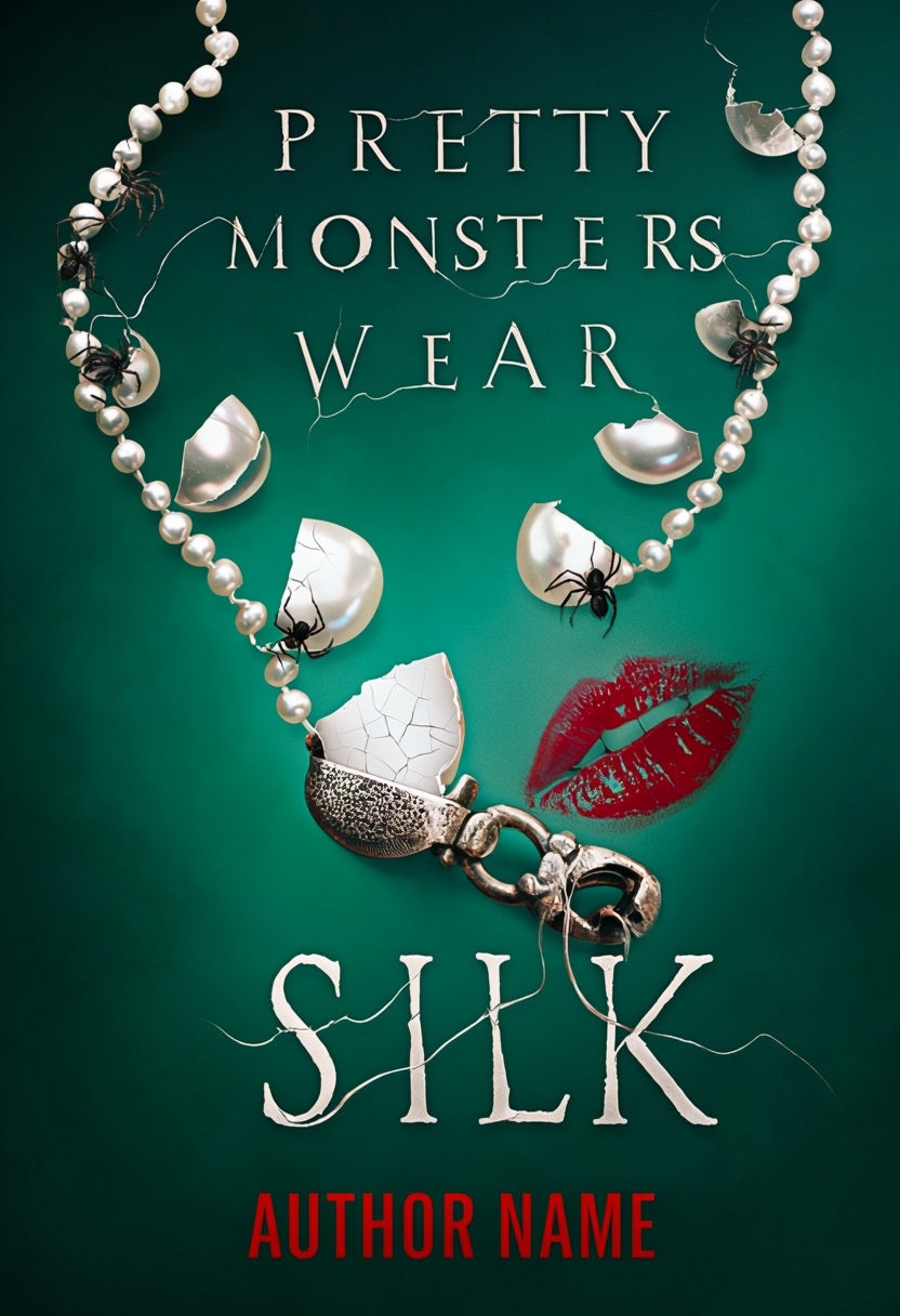 Hauntingly Glamorous Ebook Cover for Pretty Monsters Wear Silk