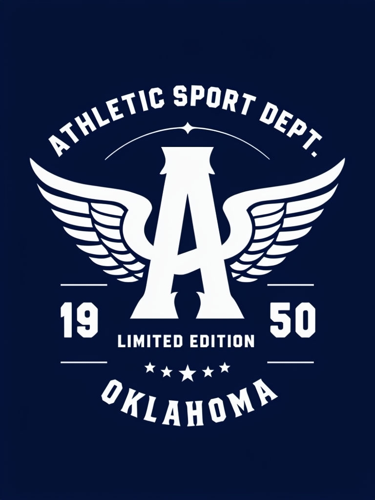 Vintage Athletic Sport Dept Logo T-Shirt