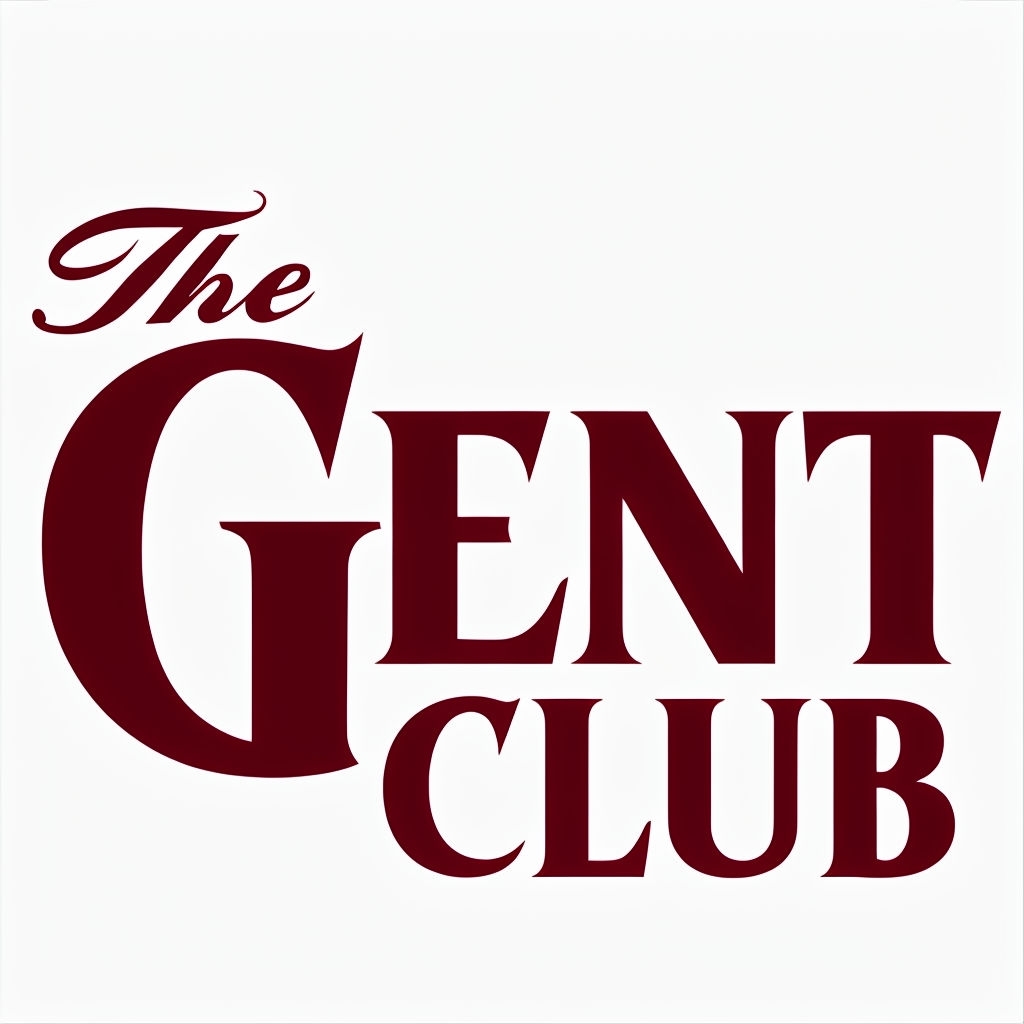 Elegant Burgundy Logo Design for The Gent Club Hat