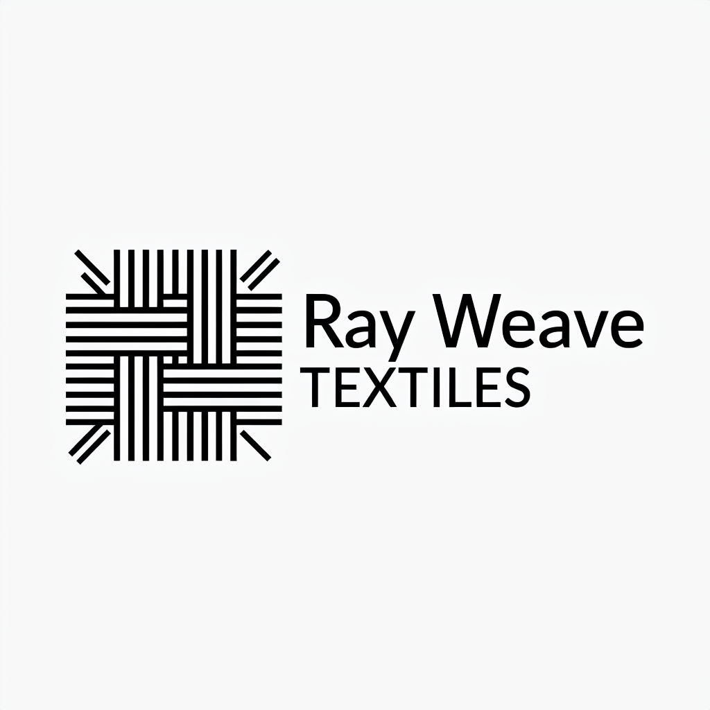 Modern Geometric Ray Weave Logo for Textile Company Design