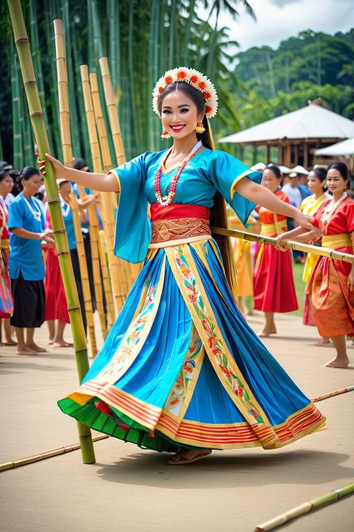 Tinikling Dancer by Rico Louis - Playground