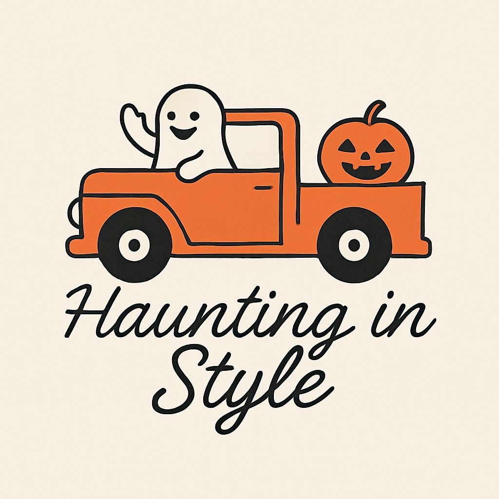 Playful Vintage Truck and Ghost Halloween T-Shirt
