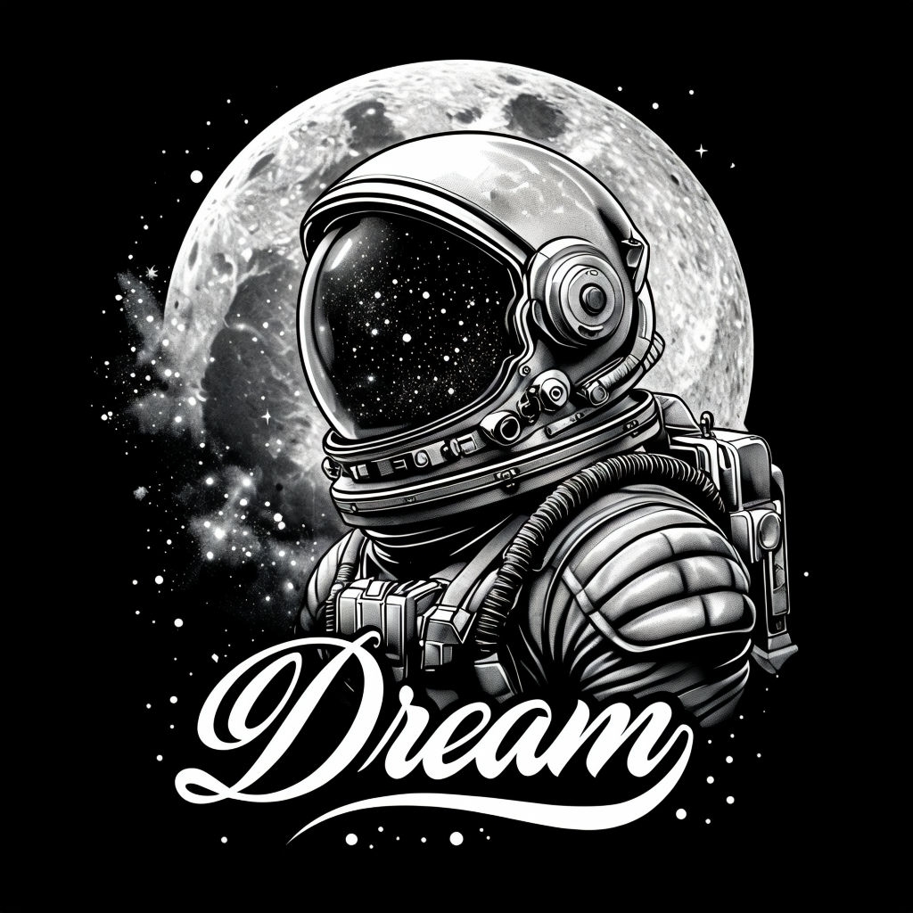 Astronaut Dreaming Under a Starry Night Sky T-Shirt