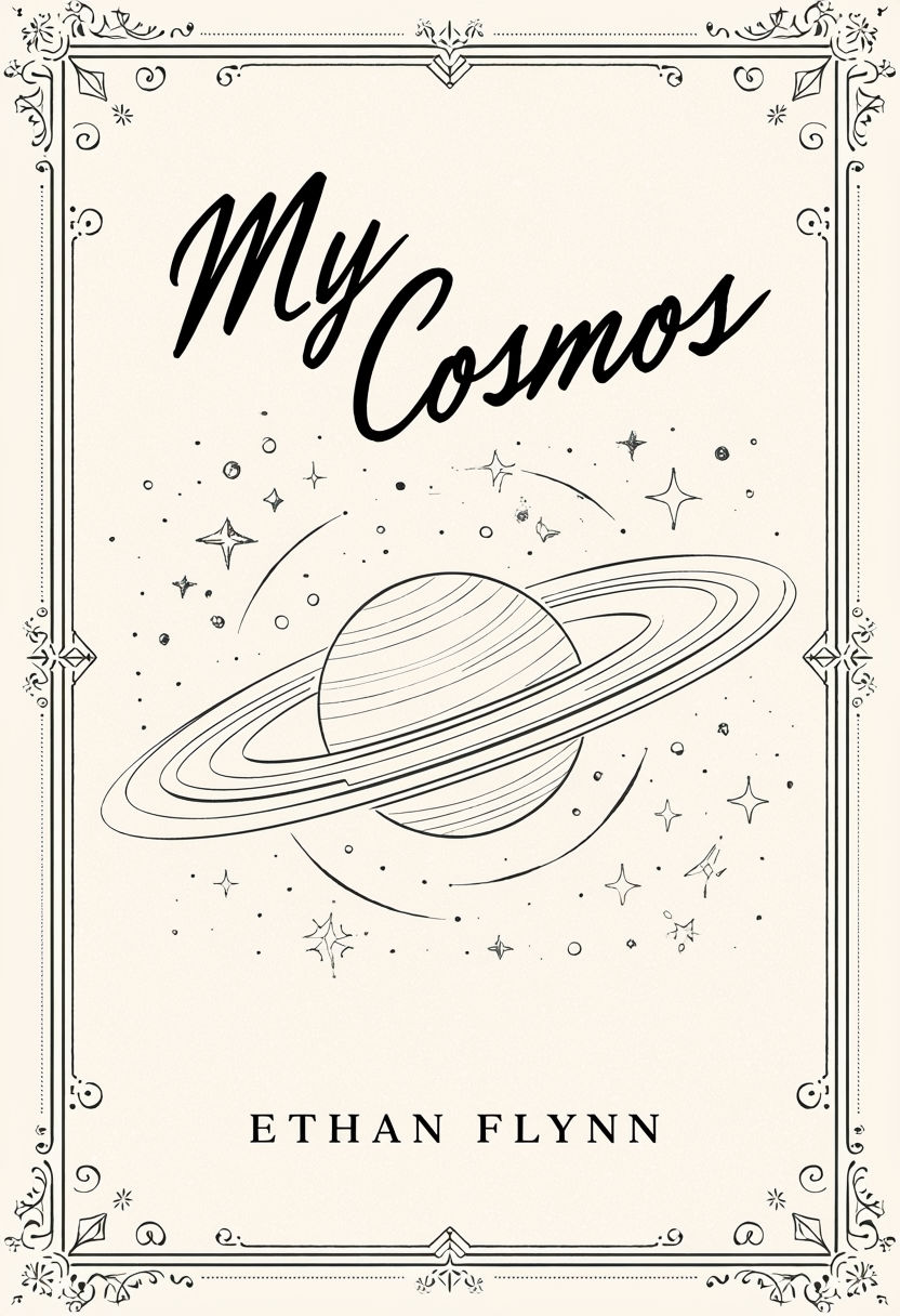 Elegant Minimalist My Cosmos Book Cover Art