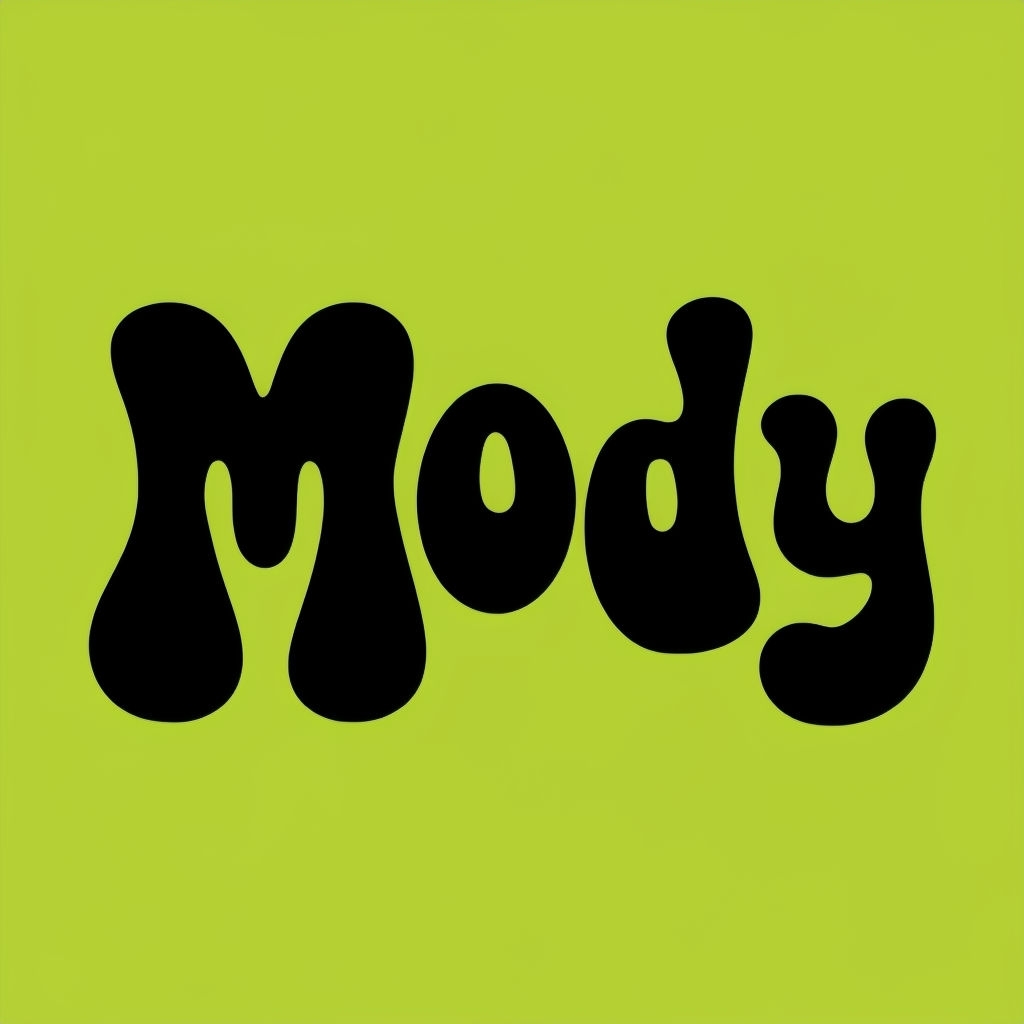 Playful Moody Bubble Font Graphic Design Logo