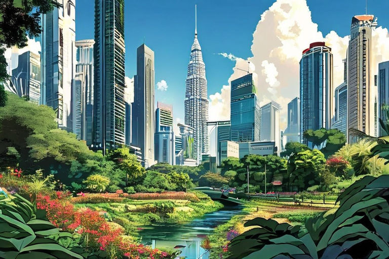 A Detailed Anime Style Depiction Of Kuala Lumpur S Arresting By