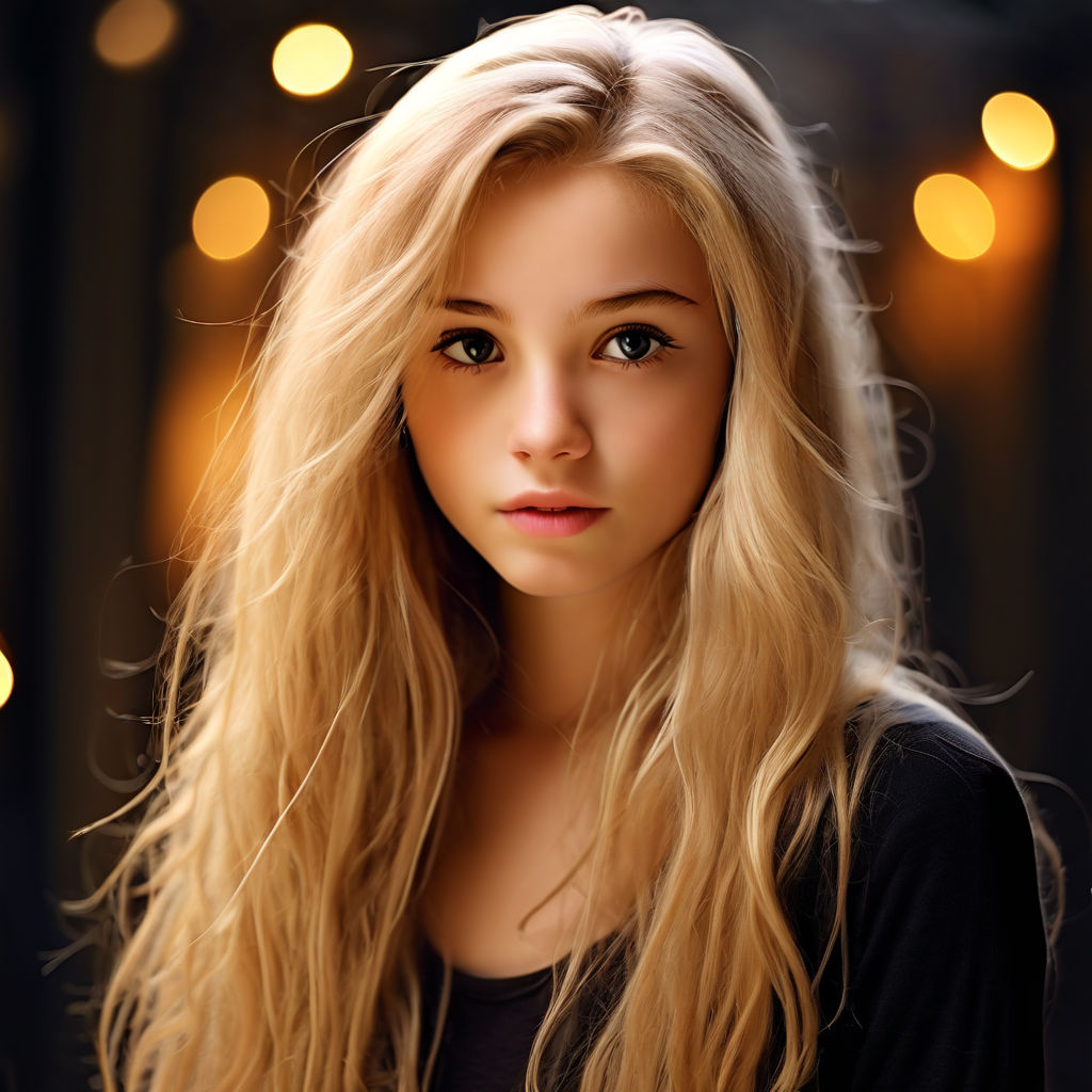 Beautiful blonde girl