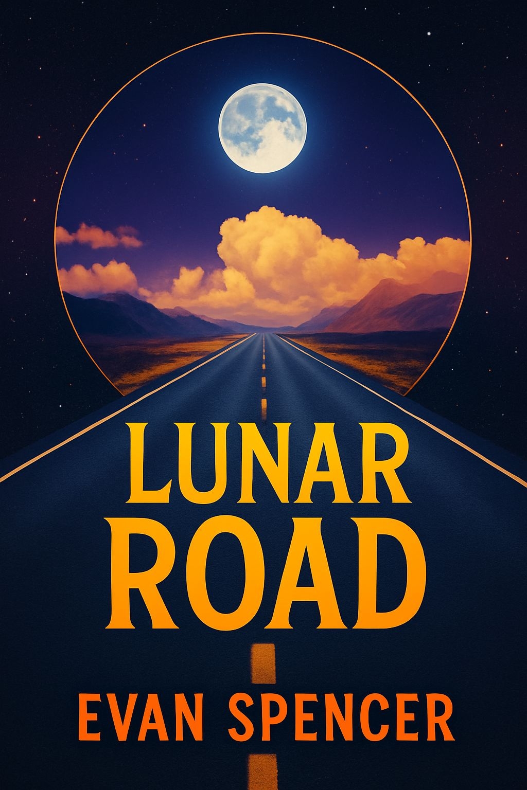 Lunar Road Surreal Night Sky Adventure EBook Cover