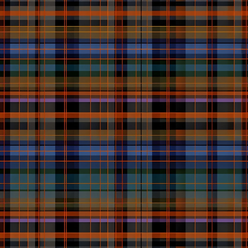 Vibrant Scottish Tartan Plaid Seamless Pattern Design