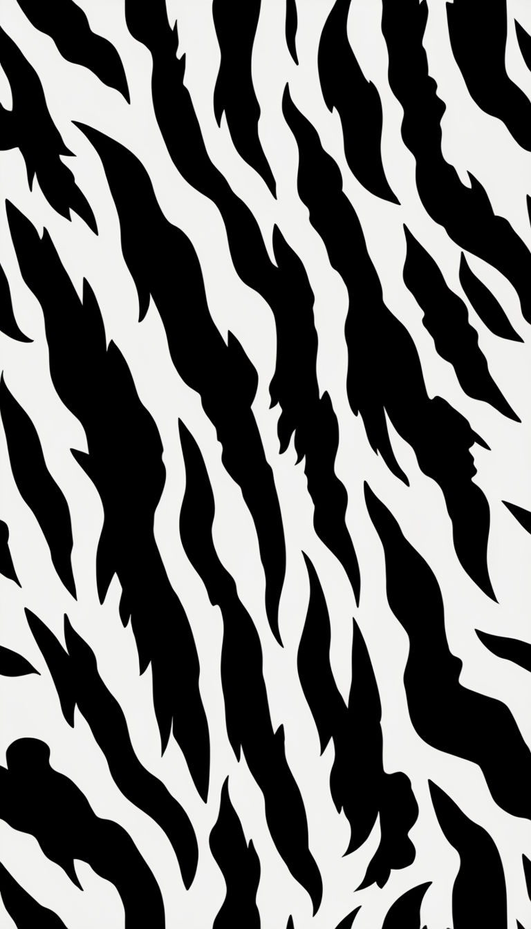 Bold Black and White Zebra Print Pattern Phone Case Cover