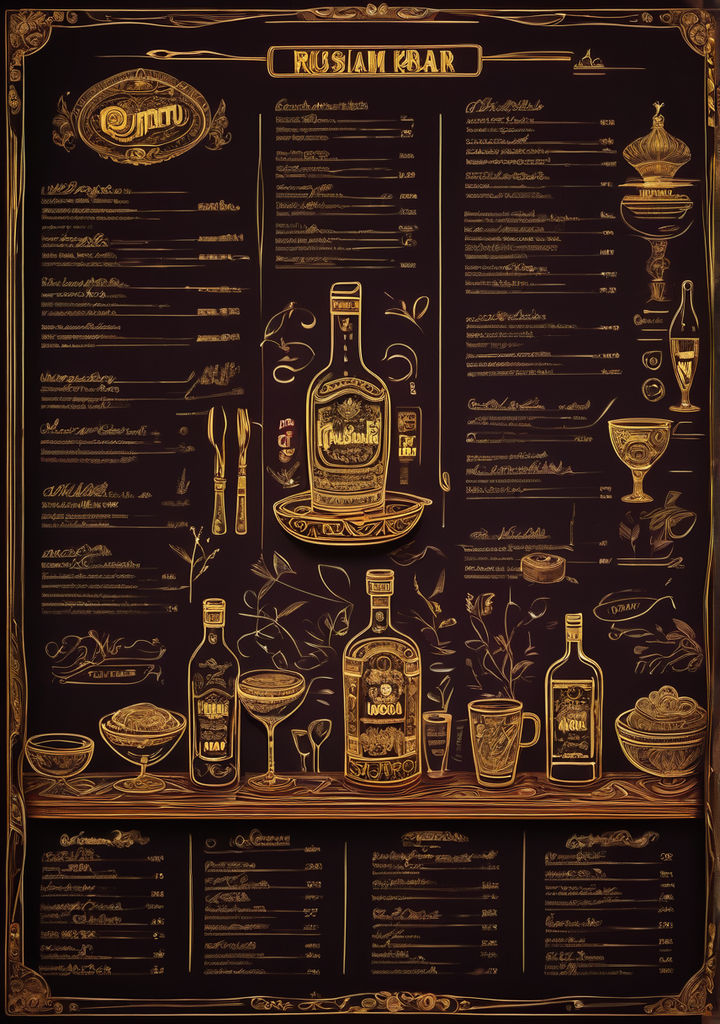 A traditional Russian menu by polyarri - Playground