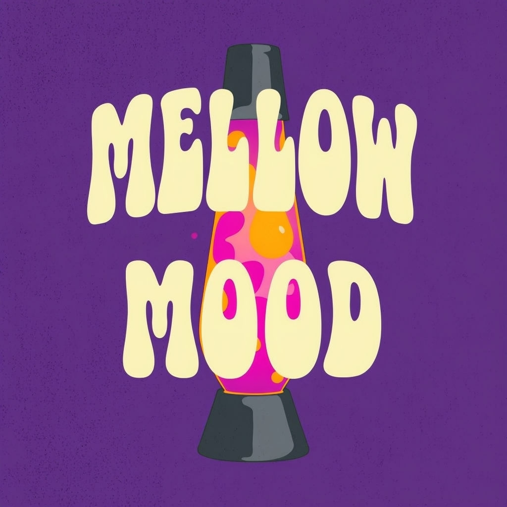 Retro Mellow Mood Lava Lamp Art T-Shirt