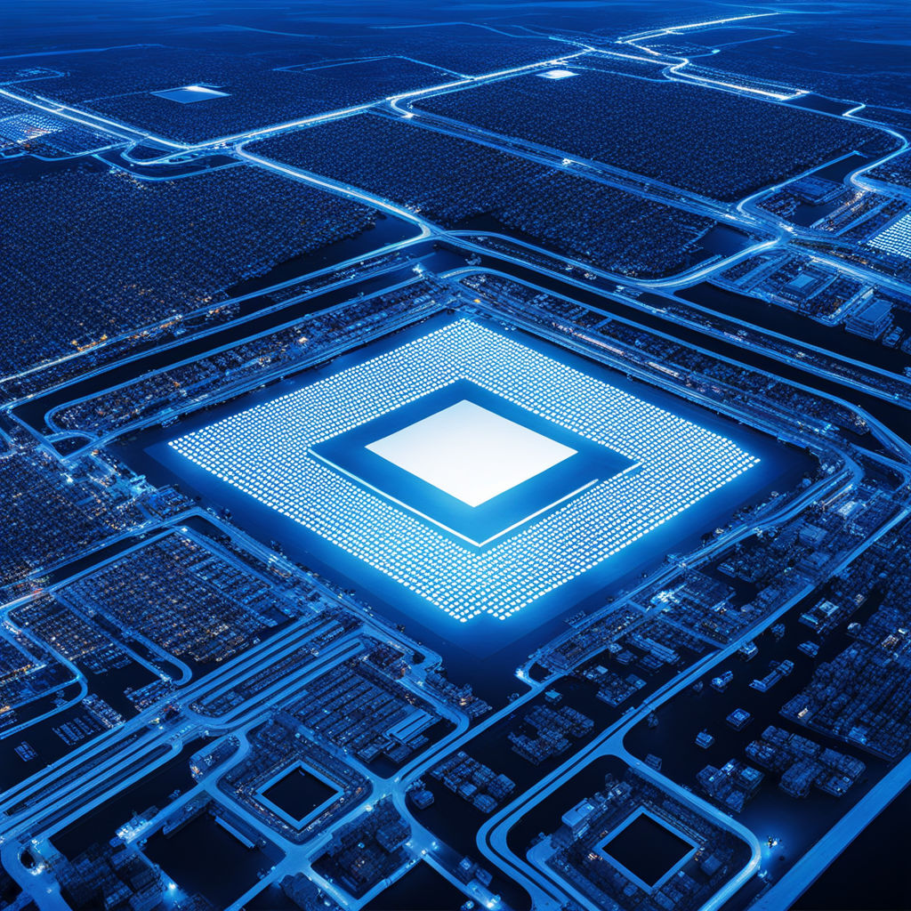 Create an image for the semiconductor production plant by 1234 tt