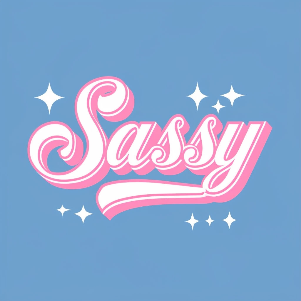 Sassy Decorative Cursive Typography T-Shirt