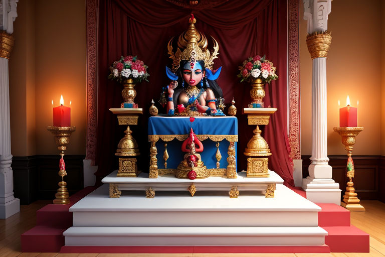 Hindu Kali idol altar by Nija Puyuyu - Playground