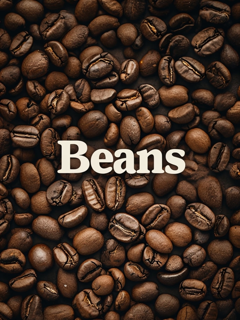 Richly Detailed Coffee Beans Close-Up Photograph Poster