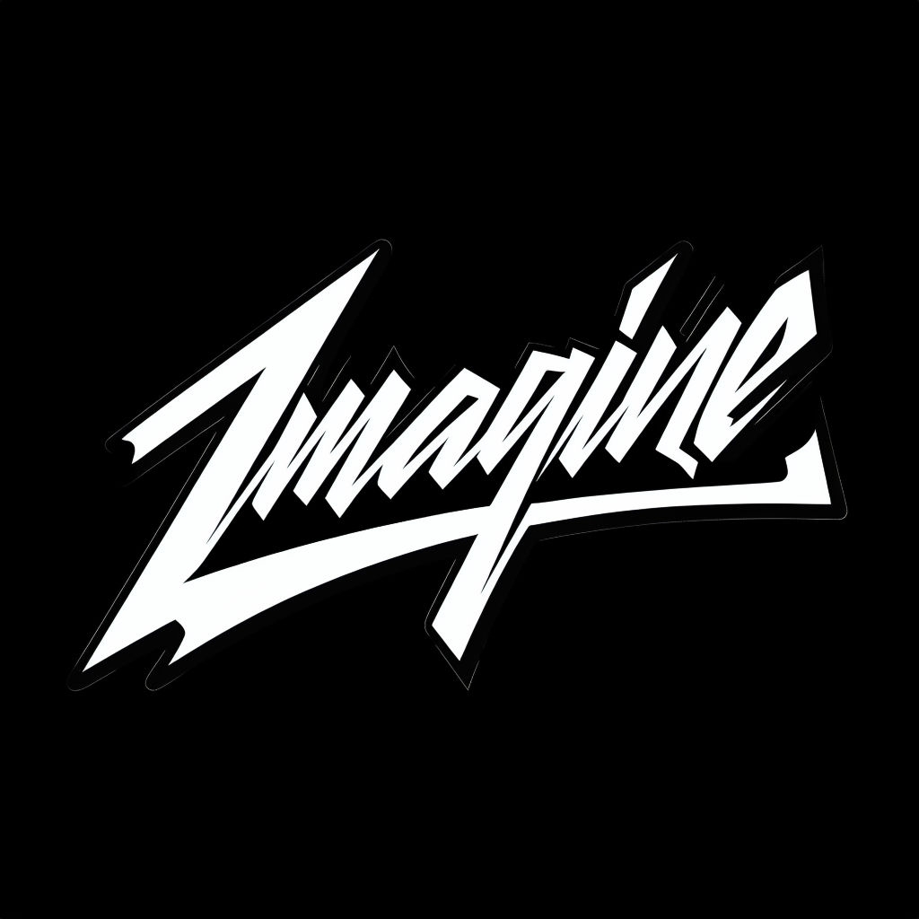 Bold Imagine Script Typography Graphic Hat Design