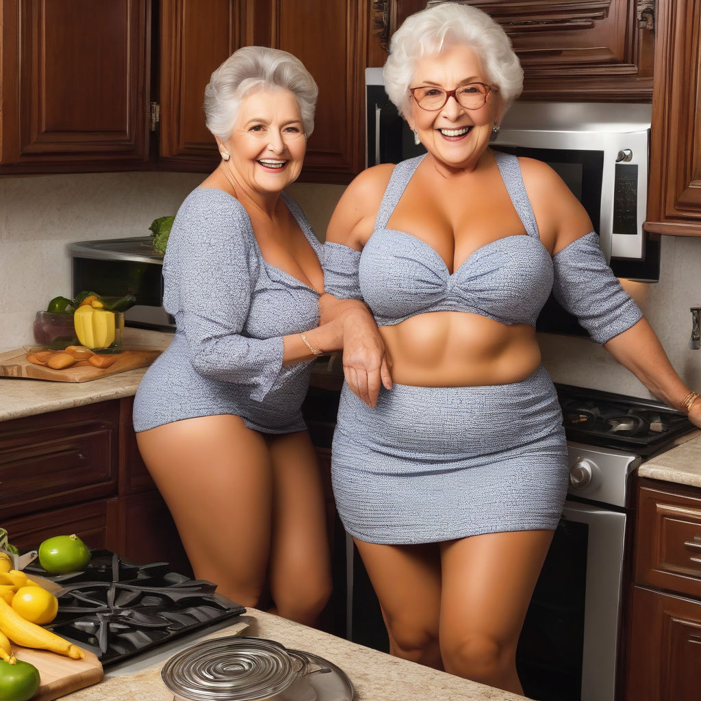 fat grannies wearing pretty satin bras and panties