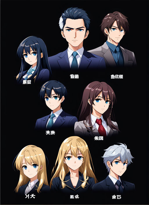 Various anime business people clip art by Herb Shep - Playground