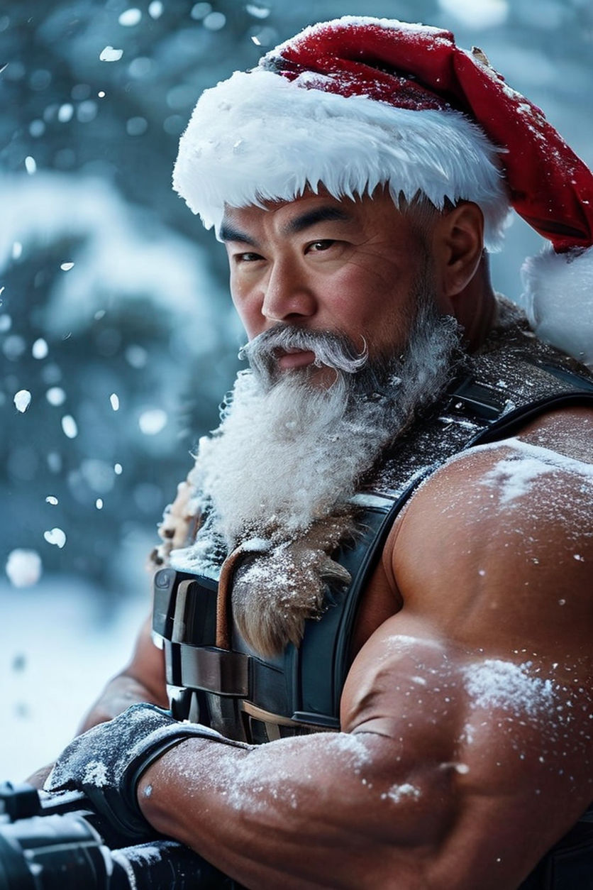 muscle santa