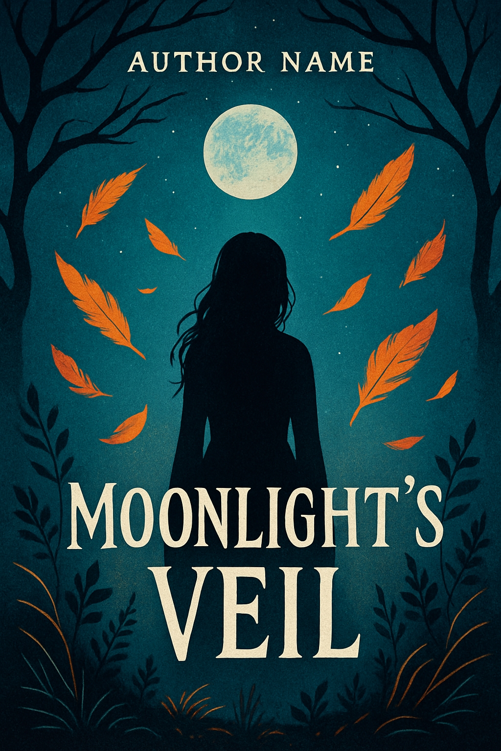 Moonlight's Veil Mysterious Fantasy EBook Cover Design