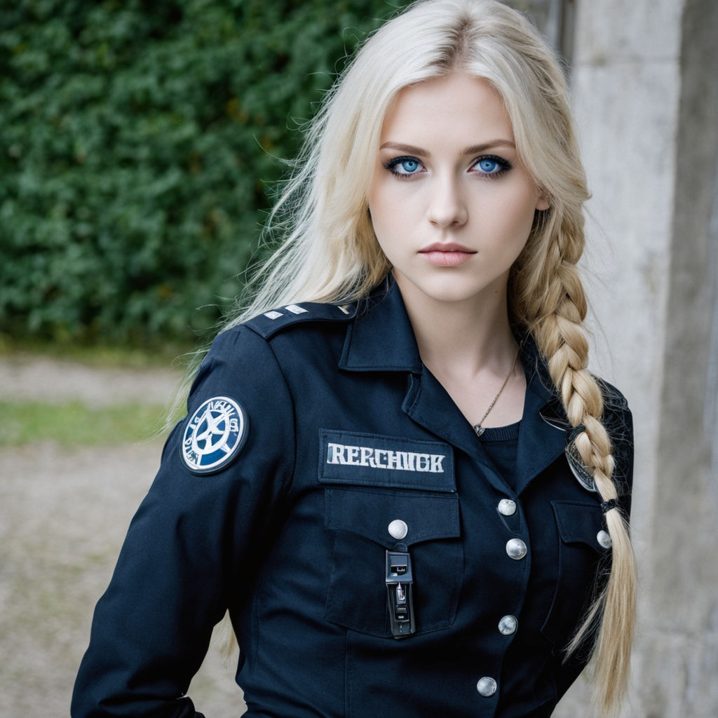 dressed as german police officer