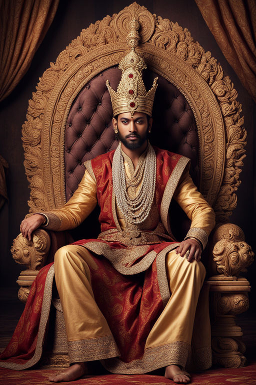 Create an image of King Nahusha by Deepanshu Nigam - Playground