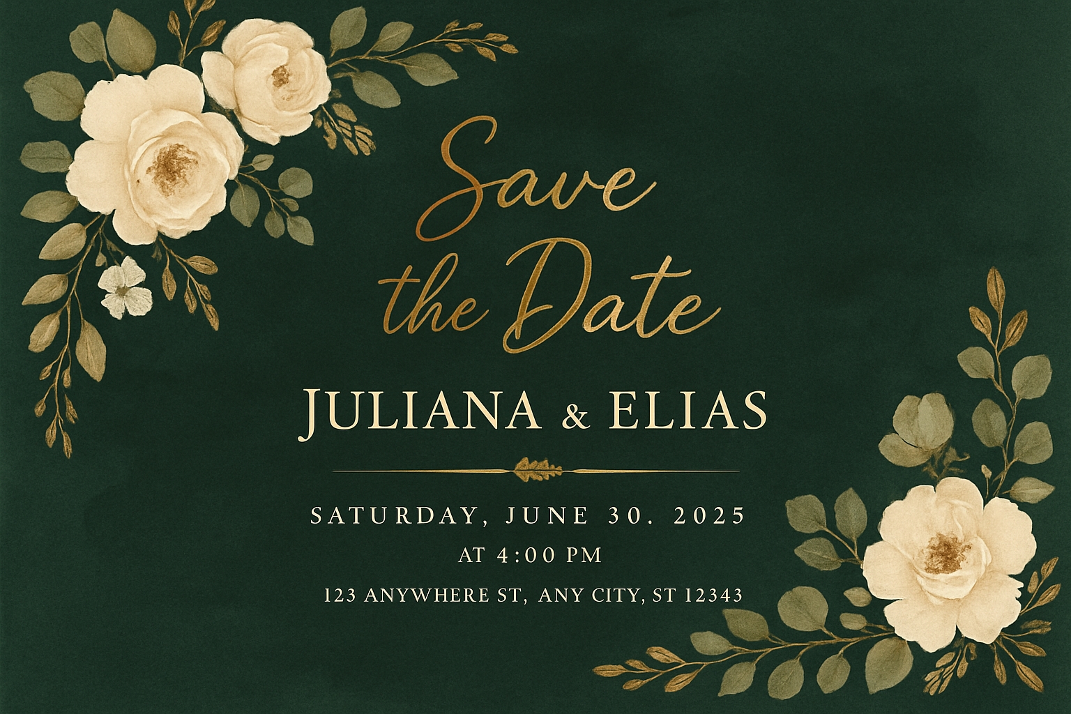 Elegant Vintage Save the Date Invitation Card Design Cards & Invites