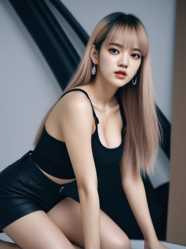 real facial features big boobs blackpink Rosé