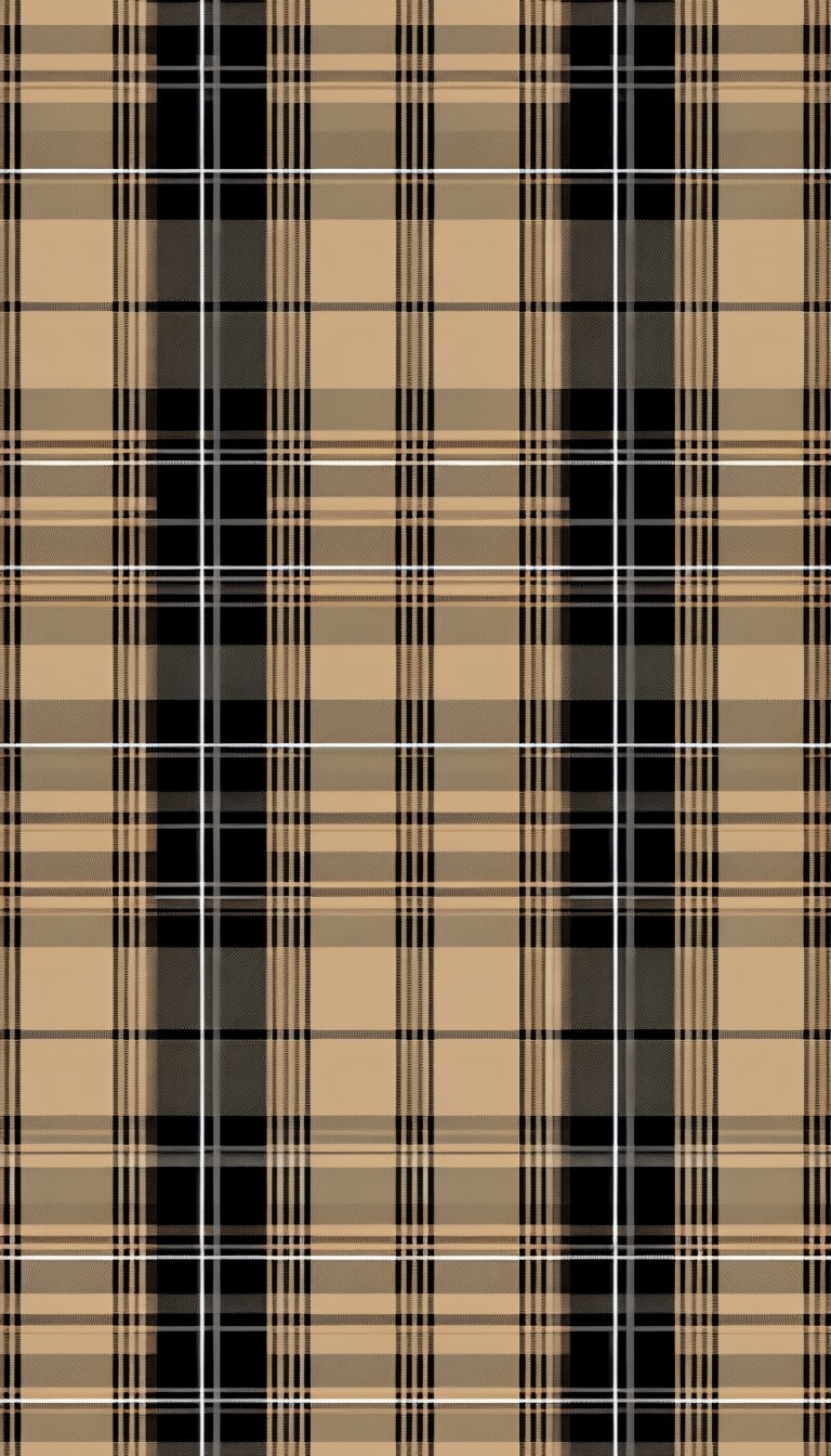 Classic Black and Tan Tartan Pattern Phone Case Cover