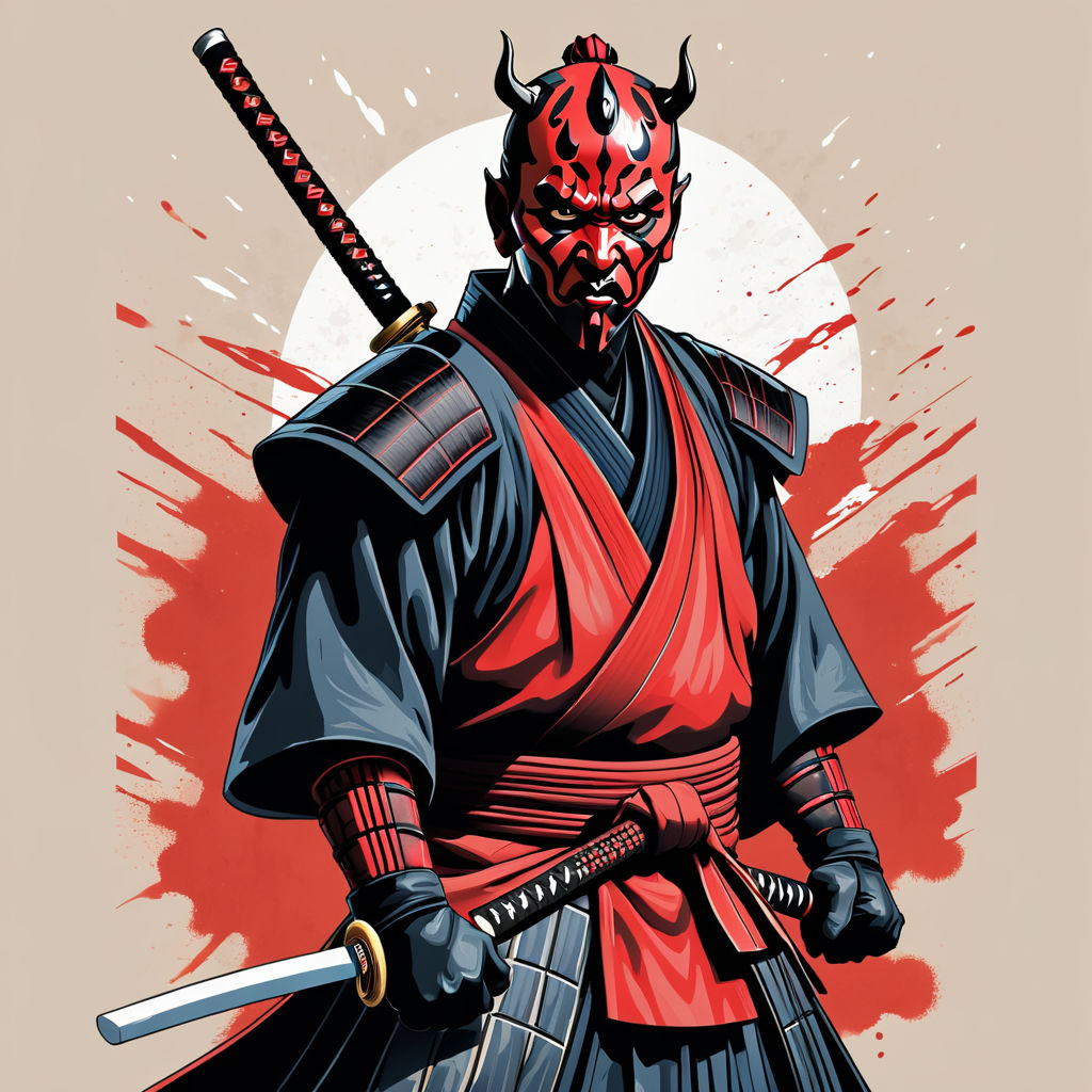 Scream darth maul wear samurai full armor scratch traditiona... by ...