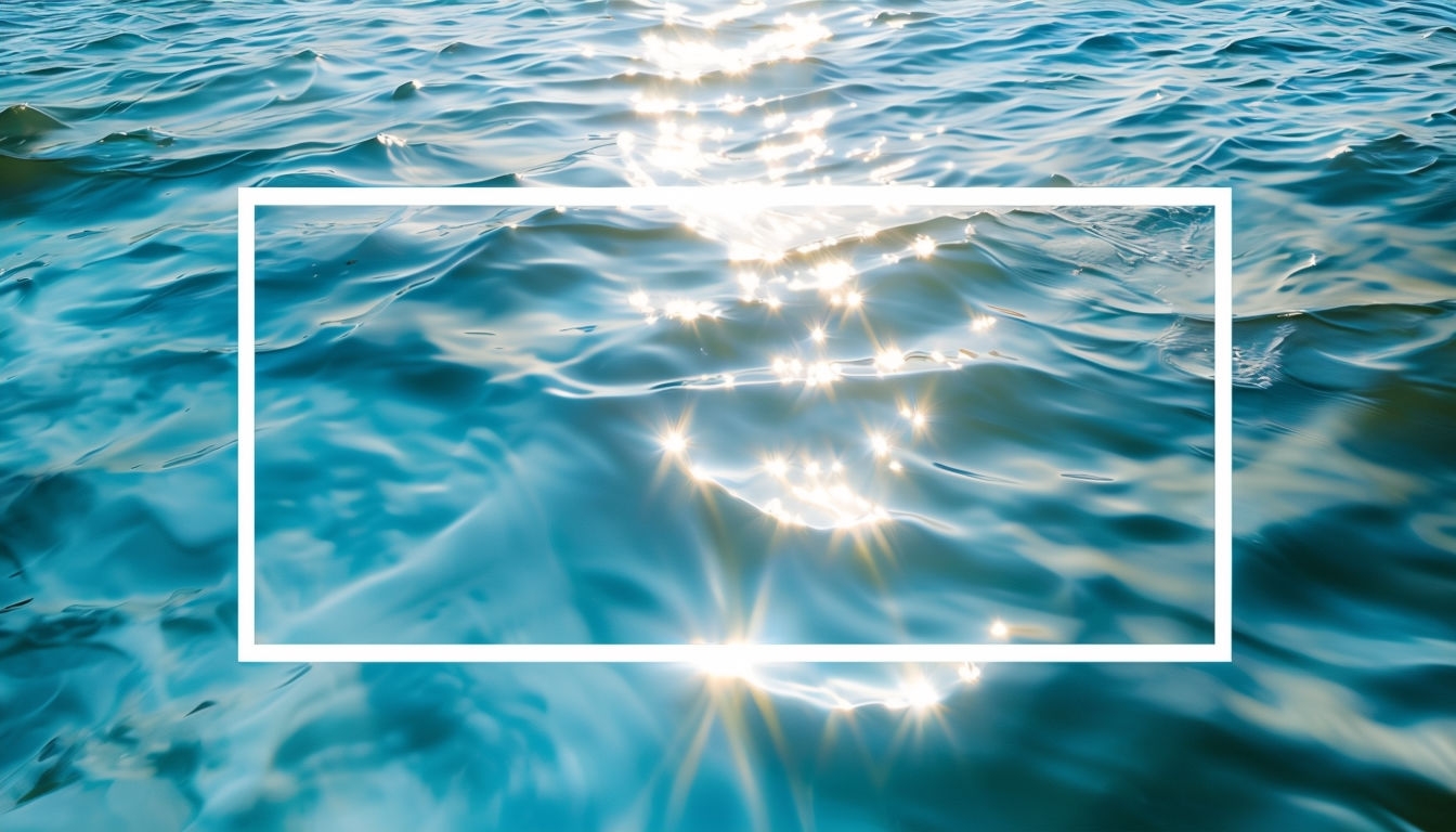 Abstract Sunlight Reflections on Water Photography for Social Media Post
