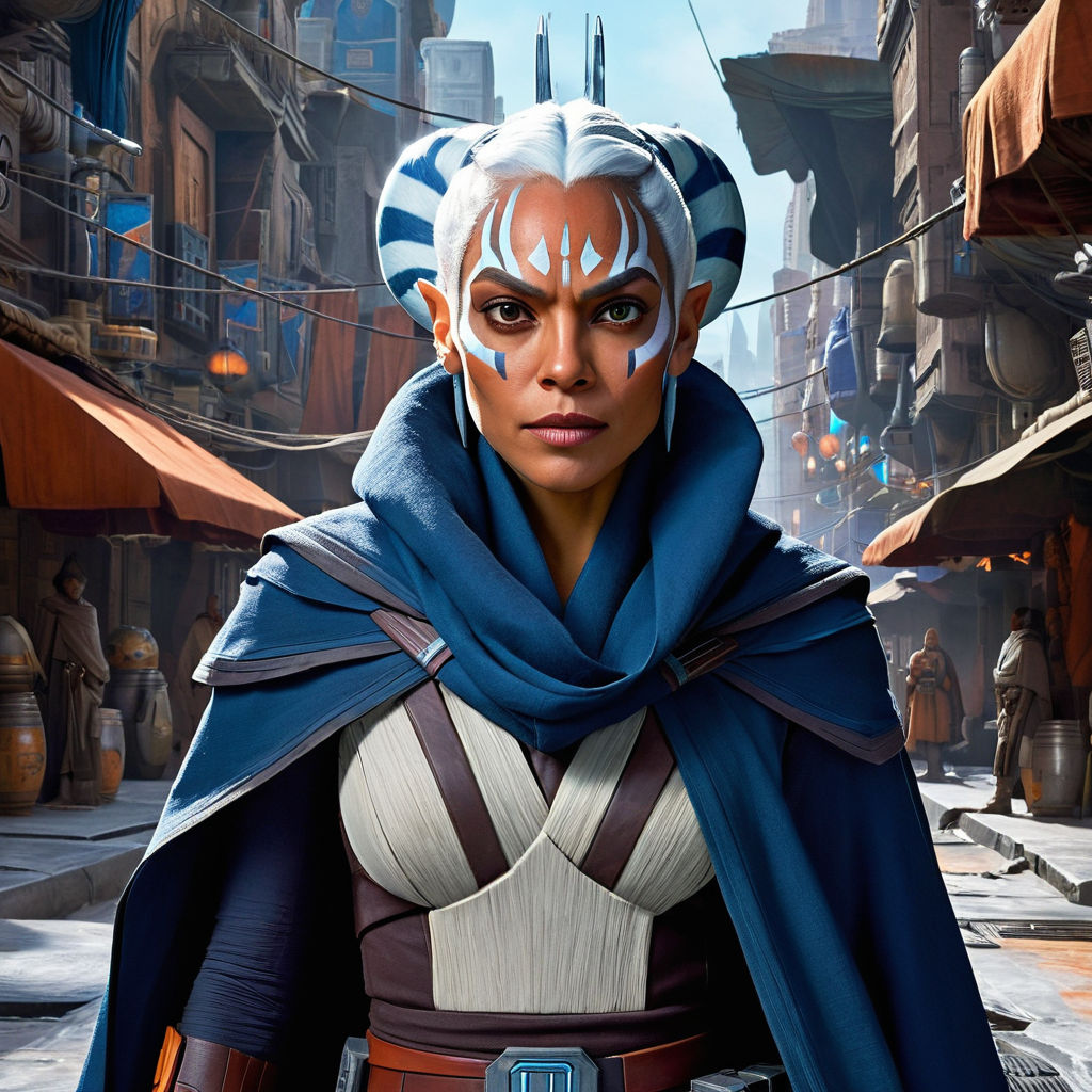 make her look like Ahsoka Tano from star wars