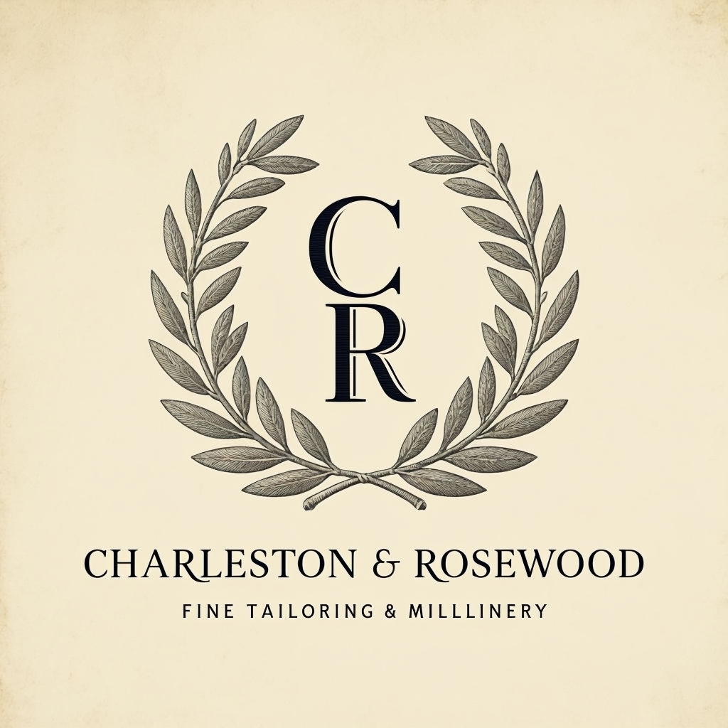 Classic Monogram Crest Design for Charleston & Rosewood Brand Monogram