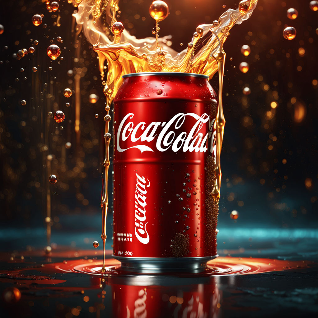 A mesmerizing photo of coca cola can dripping in water by tuly gain ...