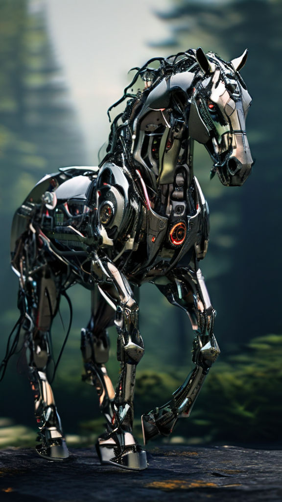 METALİC ROBOT HORSE by Erdem Aras - Playground