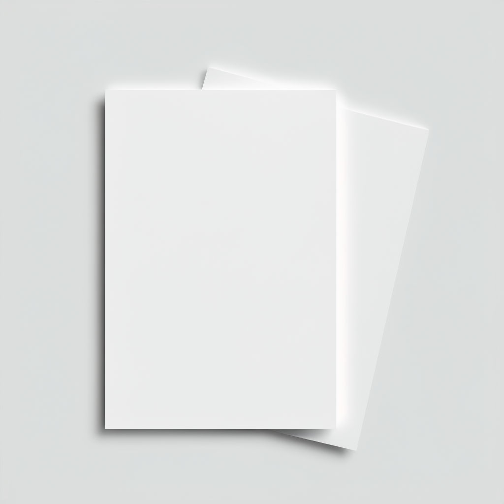 Minimalist White Papers on Light Gray Background Art