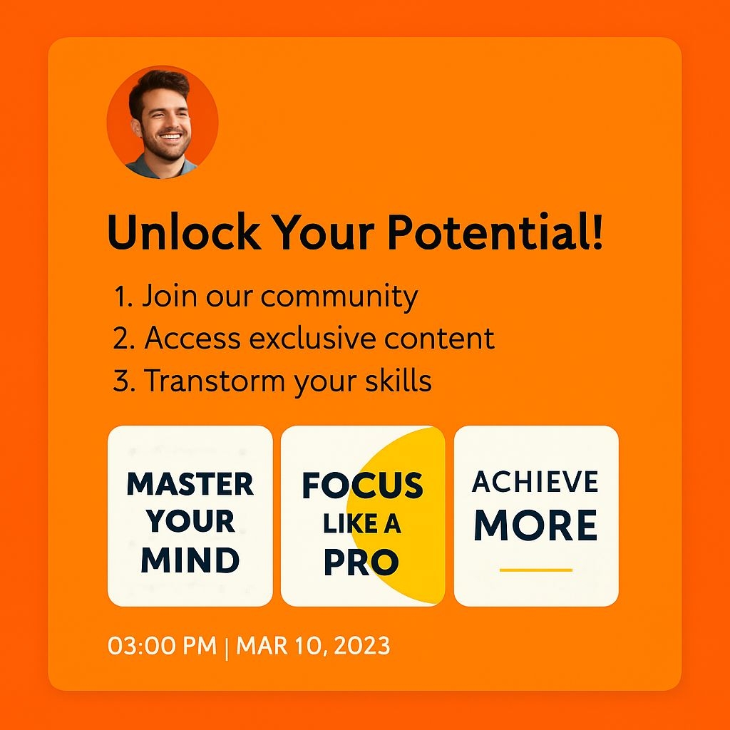 Unlock Your Potential Engagement Ad with Modern Design