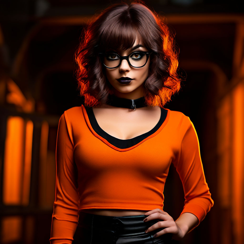 super sexy Velma cosplay