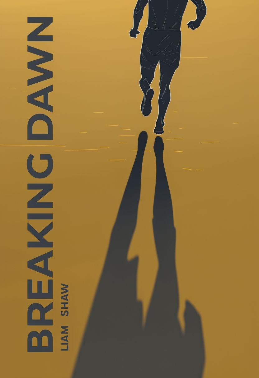 Dynamic Running Figure Illustration for Thriller EBook Cover