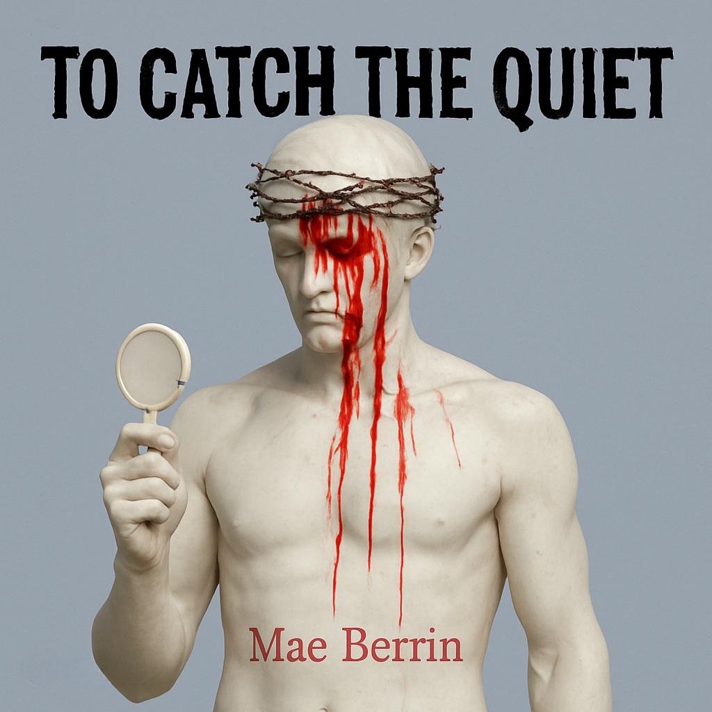 Striking Marble Statue with Barbed Wire Crown Album Cover Design Spotify Album Cover