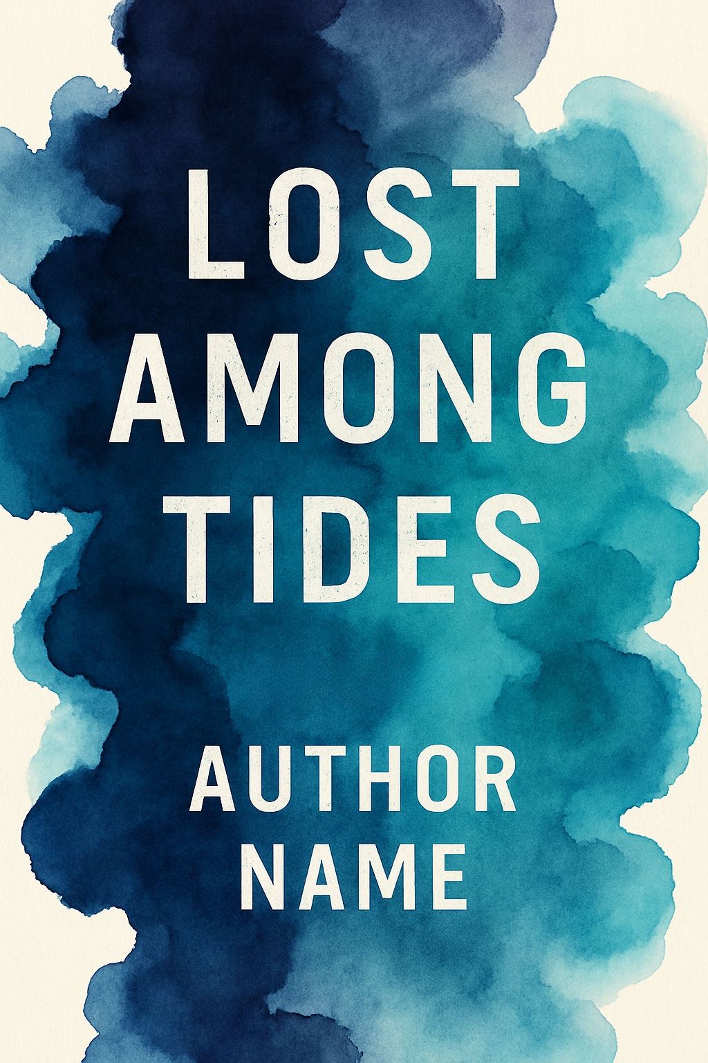 Lost Among Tides Striking Watercolor EBook Cover