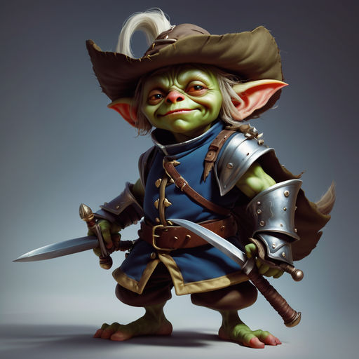 Goblin Musketeer wearing a tabard and wielding a rapier by Ethan Otto ...