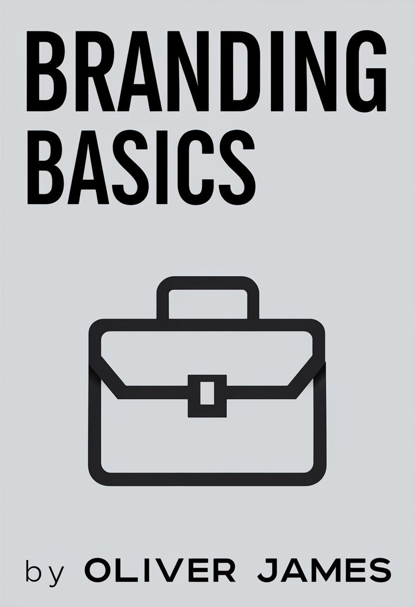 Minimalist Branding Basics EBook Cover Featuring Stylish Briefcase Design