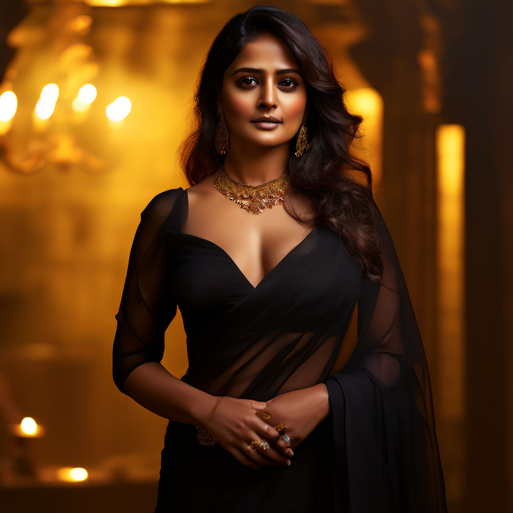 Sexy Anushka Shetty with big boobs