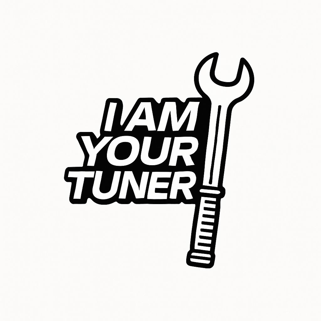 I Am Your Tuner Minimalist Spanner Illustration Sticker